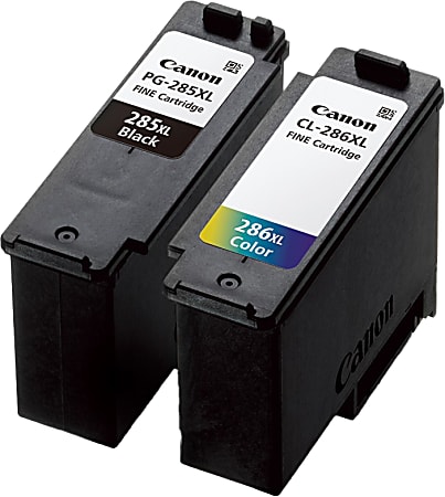Canon&reg; PG-285XL Black/CL-286XL Tri-Color High-Yield Ink Cartridges, Pack Of 2, 6196C004