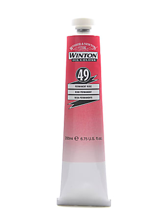Winsor & Newton Winton Oil Colors, 200 mL, Permanent Rose, 49