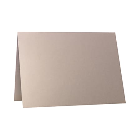 LUX Folded Cards, A1, 3 1/2" x 4 7/8", Silversand, Pack Of 250