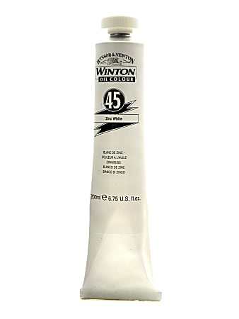 Winsor & Newton Winton Oil Colors, 200 mL, Zinc White, 45