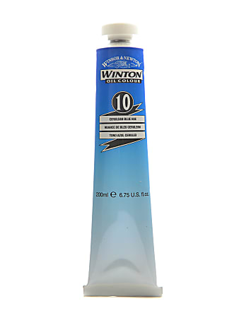 Winsor & Newton Winton Oil Colors, 200 mL, Cerulean Blue Hue, 10