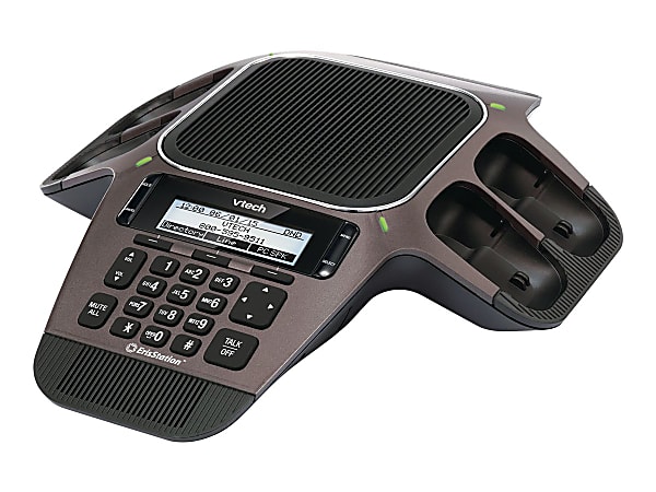 VTech ErisStation VCS754 - Conference VoIP phone with caller ID - 3-way call capability - SIP - 3 lines - gunmetal