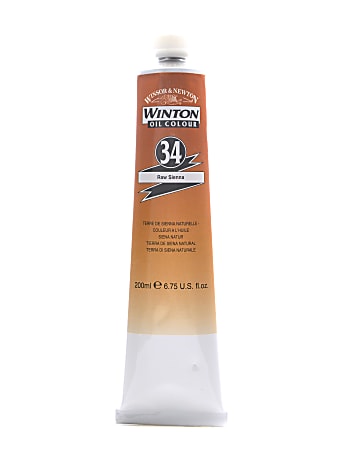 Winsor & Newton Winton Oil Colors, 200 mL, Raw Sienna, 34