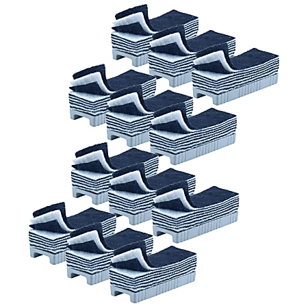 Charles Leonard Peel Away Whiteboard Eraser, 5", Black/White/Gray, Pack Of 12