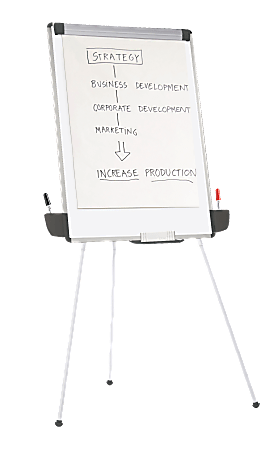 Easel Whiteboard - Magnetic Portable Dry Erase Easel Board 36 x 24 Tripod Whiteboard Height Adjustable Flipchart Easel Stand White Board for Office