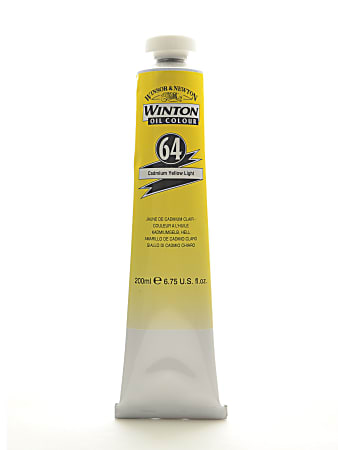 Winsor & Newton Winton Oil Colors, 200 mL, Cadmium Yellow Light, 64