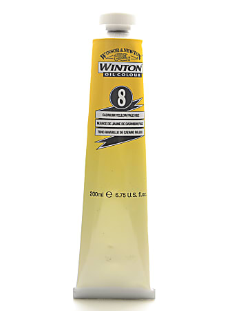 Winsor & Newton Winton Oil Colors, 200 mL, Cadmium Yellow Pale Hue, 8