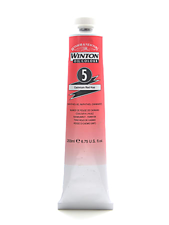 Winsor & Newton Winton Oil Colors, 200 mL, Cadmium Red Hue, 5