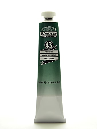 Winsor & Newton Winton Oil Colors, 200 mL, Viridian Hue, 43