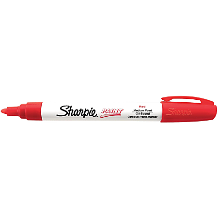 Sharpie Paint Marker Bullet Point Red - Office Depot