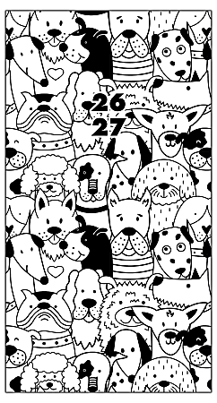 2026-2027 Willow Creek Press 2-Year Monthly Checkbook/Calendar, 3-1/2" x 6-1/2", Woof, January 2026 To December 2027, 57704