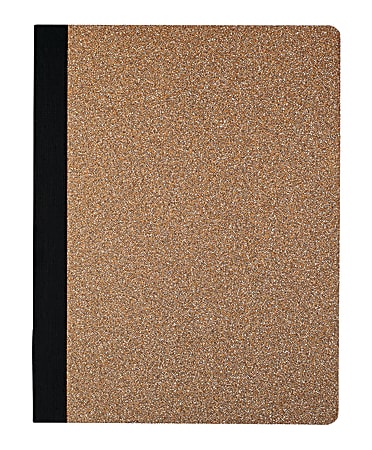Divoga® Composition Notebook, Glitter Collection, Wide Ruled, 160 Pages (80 Sheets), Rose Gold
