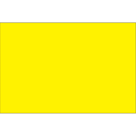 Tape Logic® Write™On Inventory Labels, DL634L, Rectangle, 10" x 3", Fluorescent Bright Yellow, Roll Of 250