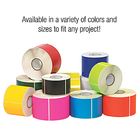Tape Logic® Write™On Rectangle Inventory Label Roll, DL635B, 6