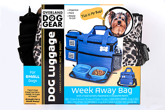 Overland dog gear week away tote top