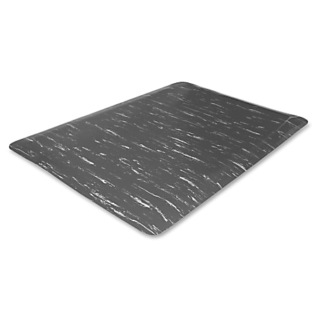 Genuine Joe Anti-Fatigue Mat, 3' x 5', Gray Marble