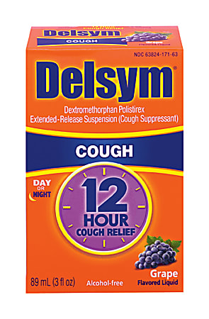DELSYM Adult Liquid Cough Relief- Grape 12/3 oz. (w/ Dosage Cup)