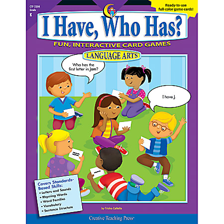 Creative Teaching Press I Have Who Has, Language Arts, Grade K