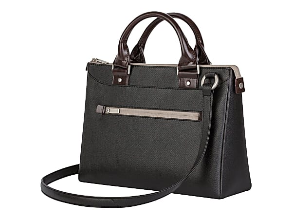 Moshi Moshi Urbana Mini Lightweight Bag - Metro Black, Padded Phone/tablet Compartments, Detachable Shoulder Strap