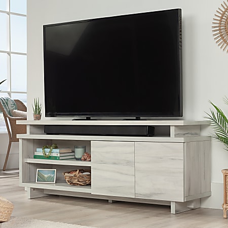 Sauder® Porto Palma Modern Entertainment Credenza For 65" TVs, 24”H x 59”W x 15”D, Haze Acacia®
