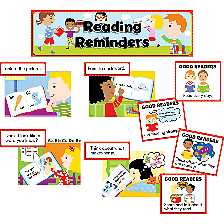 Creative Teaching Press Language Arts Mini Bulletin Board, Reading Reminders, Grades K-2
