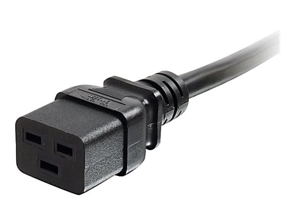 C2G 6ft 14AWG 125 Volt Power Cord (NEMA 5-15P to IEC320 C19) - Power cable - IEC 60320 C19 to NEMA 5-15 (M) - AC 110 V - 1.82 m - black