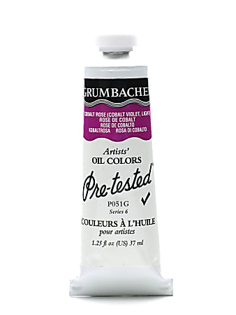Grumbacher P051 Pre-Tested Artists' Oil Colors, 1.25 Oz, Cobalt Rose