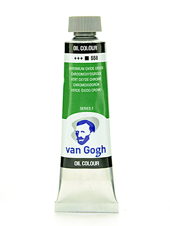 Van Gogh Oil Colors, 1.35 oz, Chrome Oxide Green, Pack Of 2