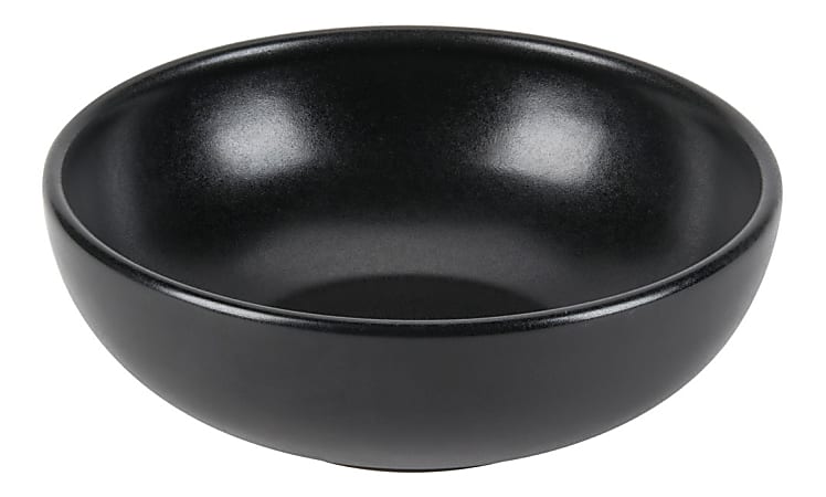 Foundry Bistro Bowls, Large, 55 Oz, Black, Pack Of 6 Bowls