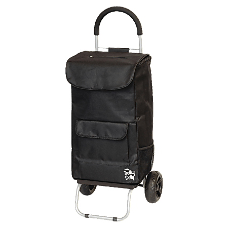 Dbest Shopping Bag Trolley Dolly, 110 Lb Capacity, 15"H x 13"W x 38"D, Black