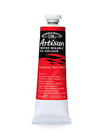 Winsor & Newton Artisan Water Mixable Oil Colors, 37 mL, Cadmium Red Medium, 99, Pack Of 2