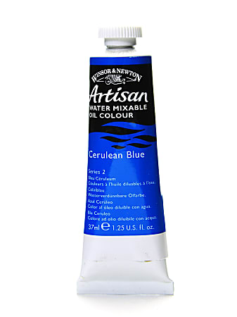 Winsor & Newton Artisan Water Mixable Oil Colors, 37 mL, Cerulean Blue, 137, Pack Of 2