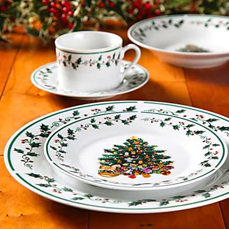Cheap christmas dinnerware sets shop