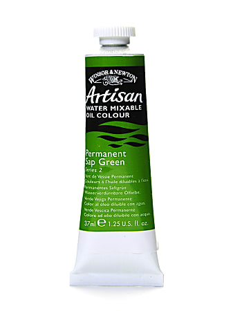 Winsor & Newton Artisan Water Mixable Oil Colors, 37 mL, Permanent Sap Green, 503, Pack Of 2