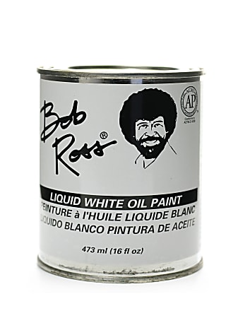 Bob Ross Base Coat, 16 Oz, Liquid White