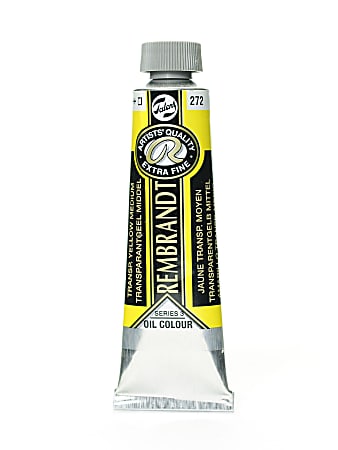 Rembrandt Artist's Oil Colors, 40 mL, Transparent Yellow Medium, 272