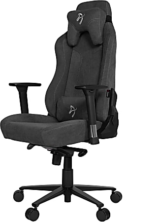 Arozzi Vernazza Premium Ergonomic Fabric High-Back Gaming Chair, Dark Gray/Black