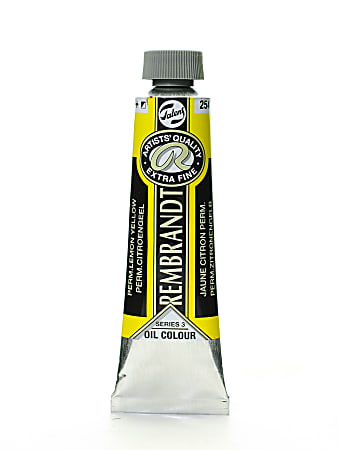 Rembrandt Artist's Oil Colors, 40 mL, Permanent Lemon Yellow, 254