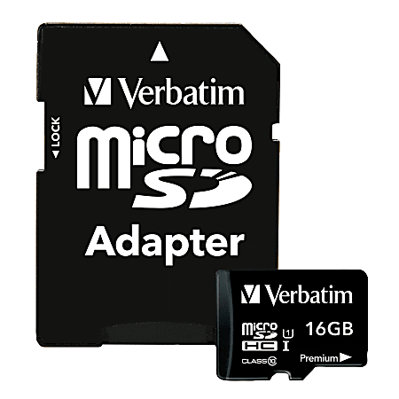 SD/MicroSD Memory Card - 16GB Class 10 - Adapter Included