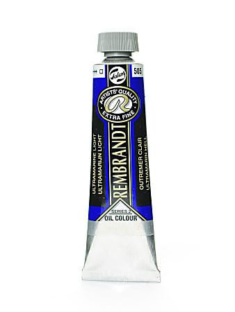 Rembrandt Artist's Oil Colors, 40 mL, Ultramarine Light, 505, Pack Of 2