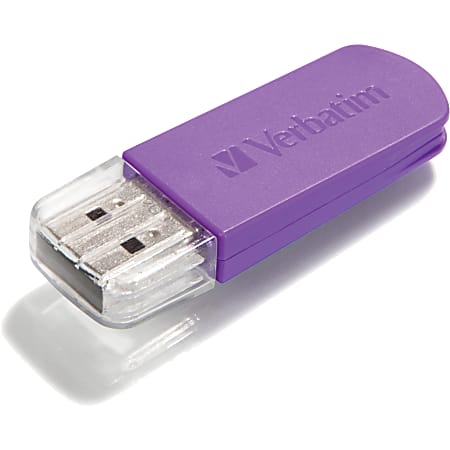 Verbatim 32GB Mini USB Flash Drive - Violet - 32 GB - Violet - 1 Pack