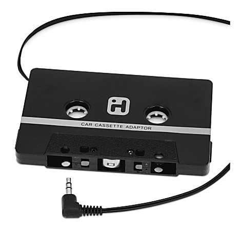 iHome 3.5MM Cassette Adapter Black - Office Depot