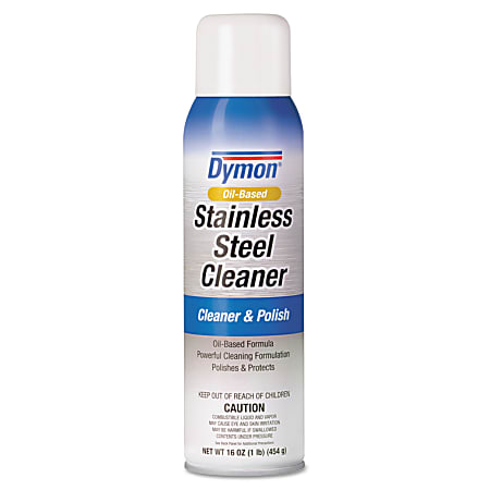 Dymon® Stainless Steel Aerosol Cleaner, 16 Oz Can, Case Of 12