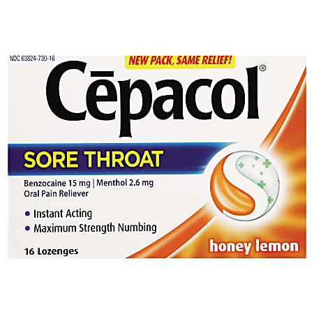 CEPACOL Lozenges Max Numbing - Honey Lemon 24/16 ct.