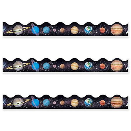 Trend Solar System Themed Trimmer Set - 12 (Panel) Shape - Reusable, Precut - 2.25" Width x 468" Length - 12 / Pack
