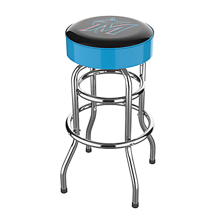Imperial MLB Backless Swivel Bar Stool, Miami Marlins