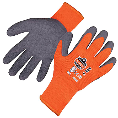 Ergodyne ProFlex 7401 Lightweight Winter Work Gloves, Large, Orange