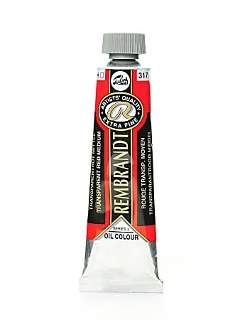 Rembrandt Artist's Oil Colors, 40 mL, Transparent Red Medium, 317