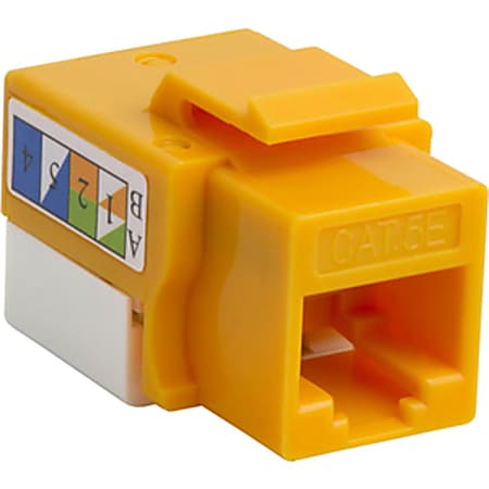 4XEM - Modular insert - CAT 5e - UTP - RJ-45 - yellow