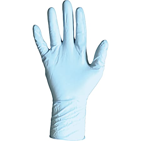DiversaMed 8mil Disposable Nitrile PF Exam Glove - Chemical Protection - Large Size - Nitrile - Blue - Beaded Cuff, Puncture Resistant, Textured Grip, Powder-free, Ambidextrous - For Chemical, Food, Laboratory Application - 50 / Box - 8 mil Thickness